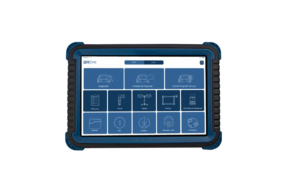 Breininger BR|ONE Diagnosegerät, Abbildung Tablet